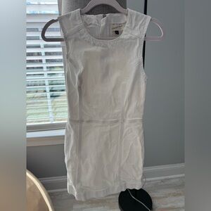Universal Thread White Sleeveless Denim Dress